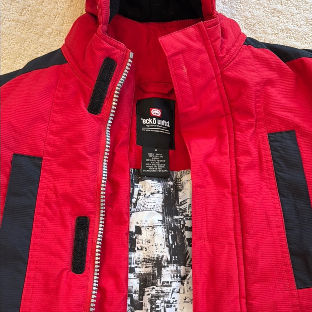Ecko Unltd Red and Black Jacket